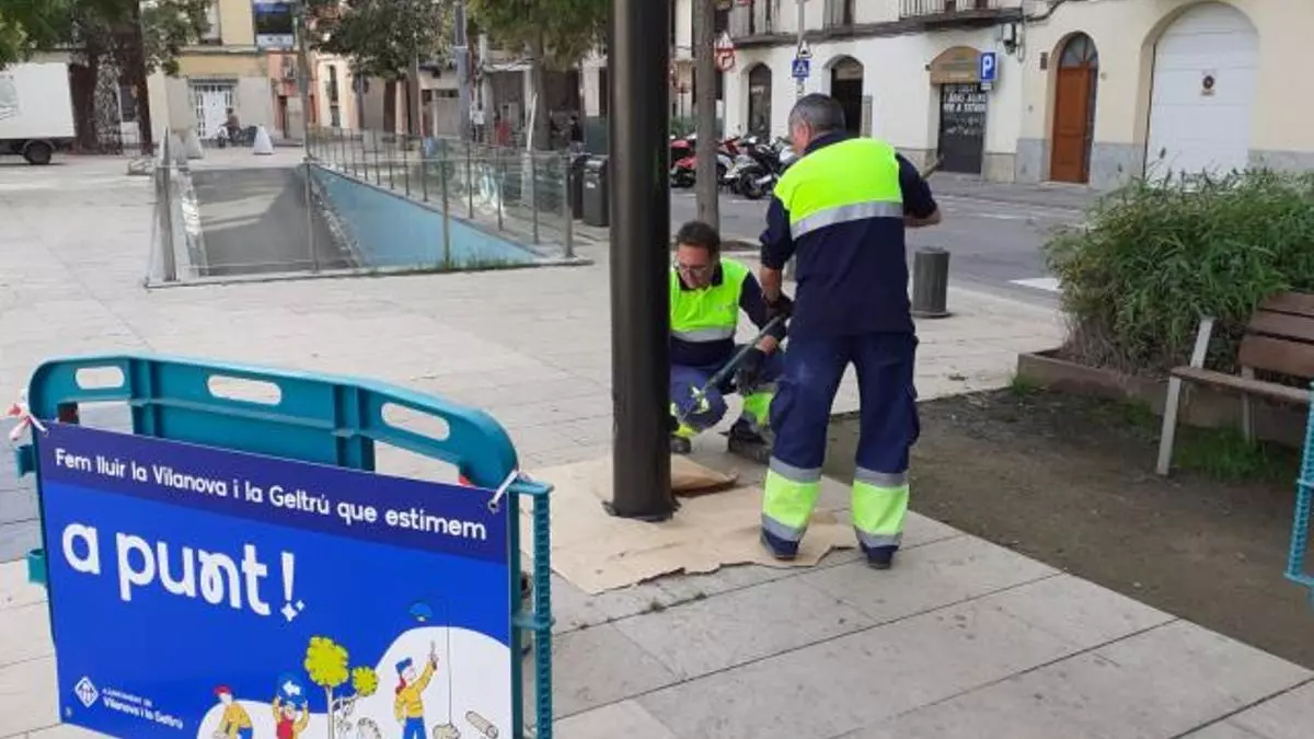 El Ayuntamiento de Vilanova i la Geltrú pone en marcha una campaña de mejoras en el espacio público