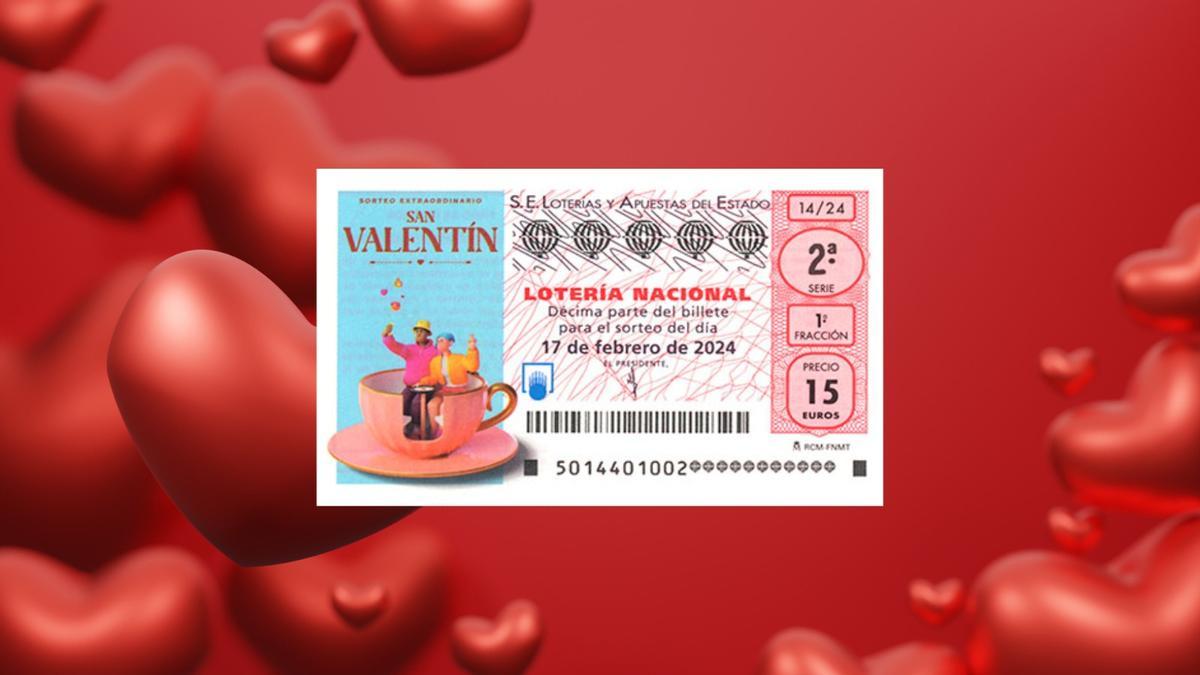 Décimo para el sorteo de San valentín 2024.