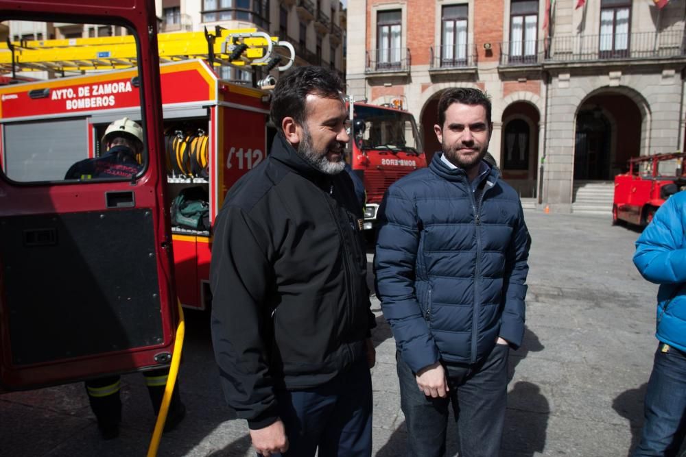 Simulacro de los Bomberos de Zamora