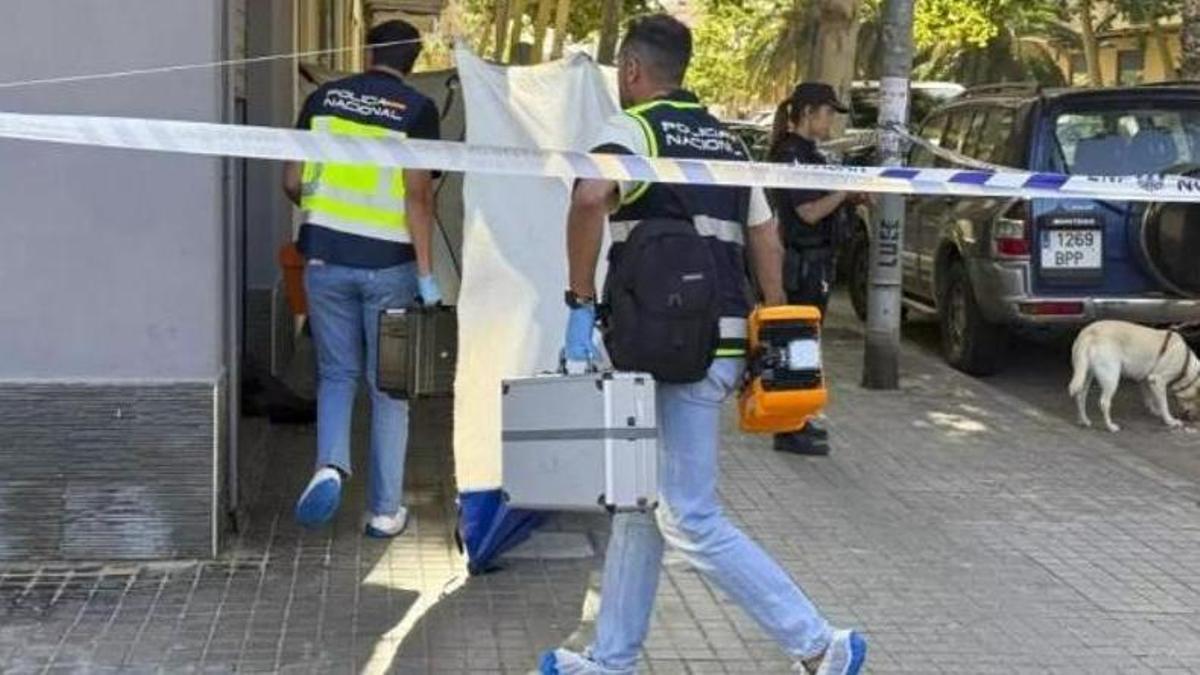 La Policia Científica realitza una inspecció ocular en la clínica de València