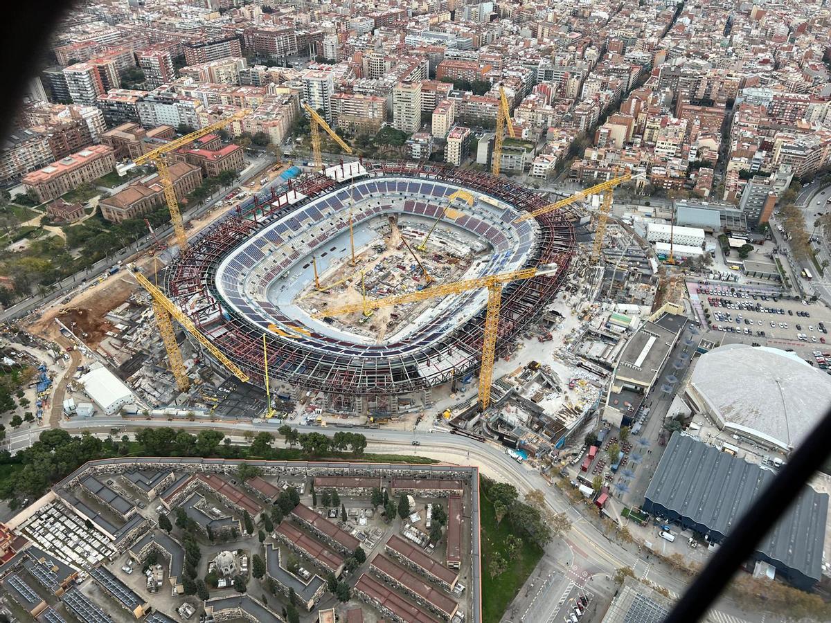 Así están las obras del Spotify Camp Nou Así están las obras del Spotify Camp Nou