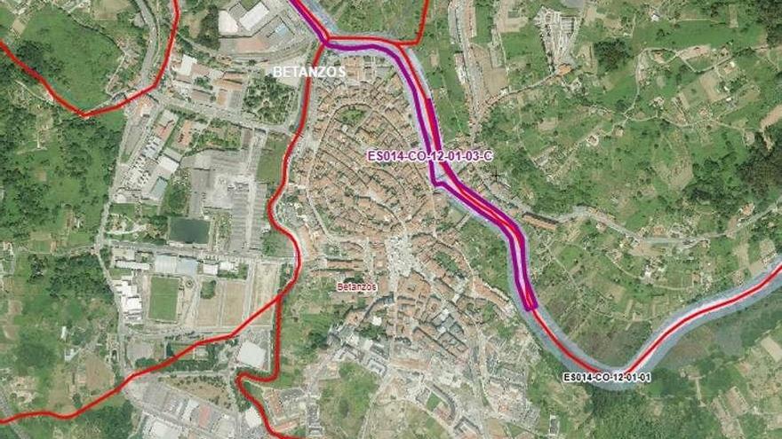 El BNG alerta de que los terrenos están afectados por el mapa de zonas inundables.