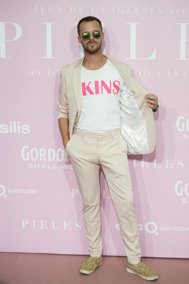 El cantante Aldo Comas en el estreno de 'Pieles'