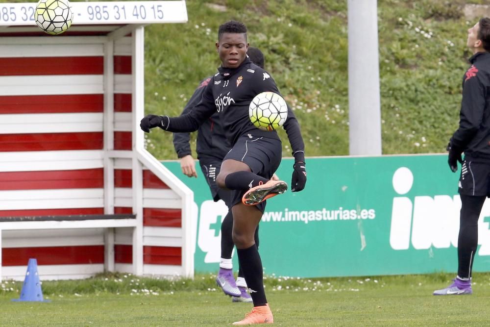 Entrenamiento del Sporting