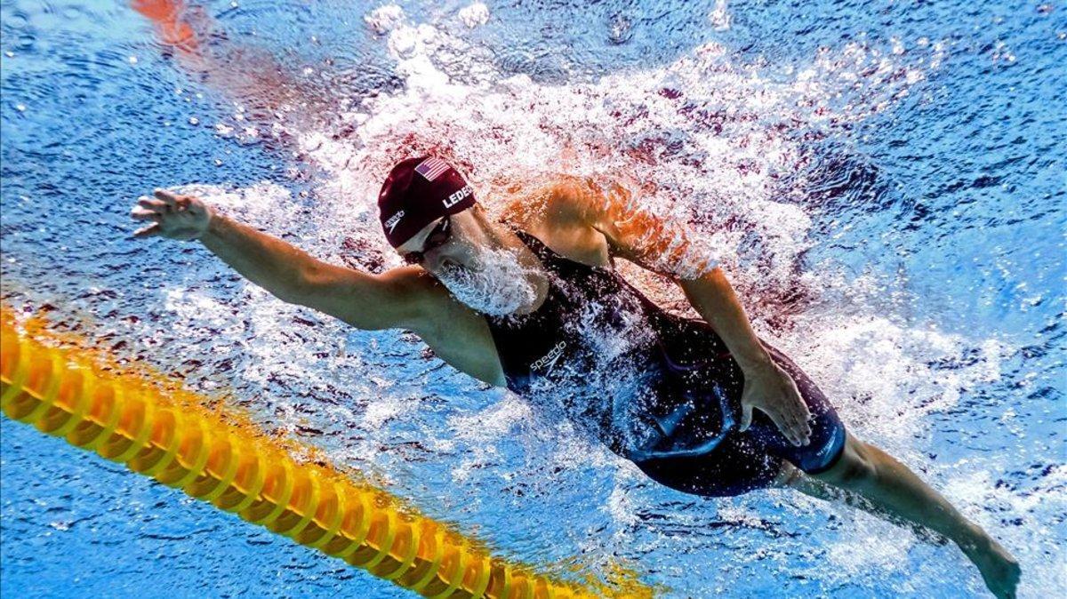 Katie Ledecky suma 14 oros y una plata desde 2003. Es la reina en Gwangju
