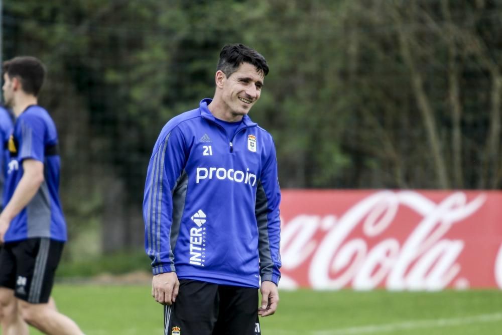 Entrenamiento del Real Oviedo en El Requexón