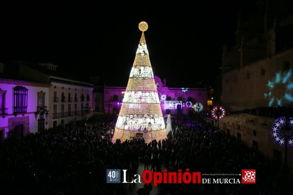 Encendido de luces de Navidad en Lorca