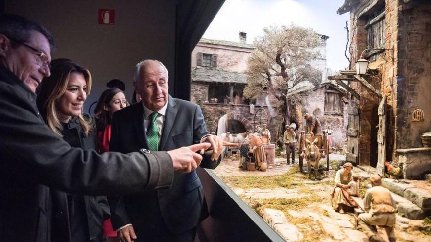 Susana Díaz ha visitado el Museo de Belenes de Mollina.