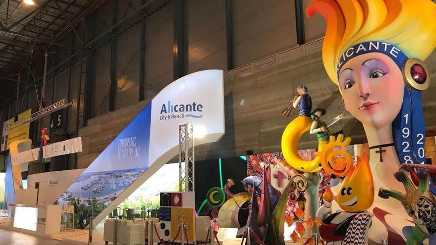 Estand de Alicante en Fitur en una imagen de esta mañana