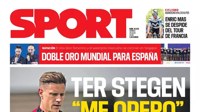 La portada de SPORT de hoy viernes, 25 de julio de 2025