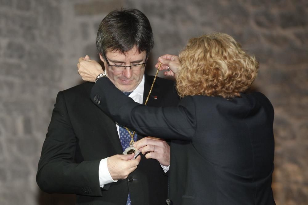 El president de la Generalitat, fill predilecte i medalla d''or del seu poble natal