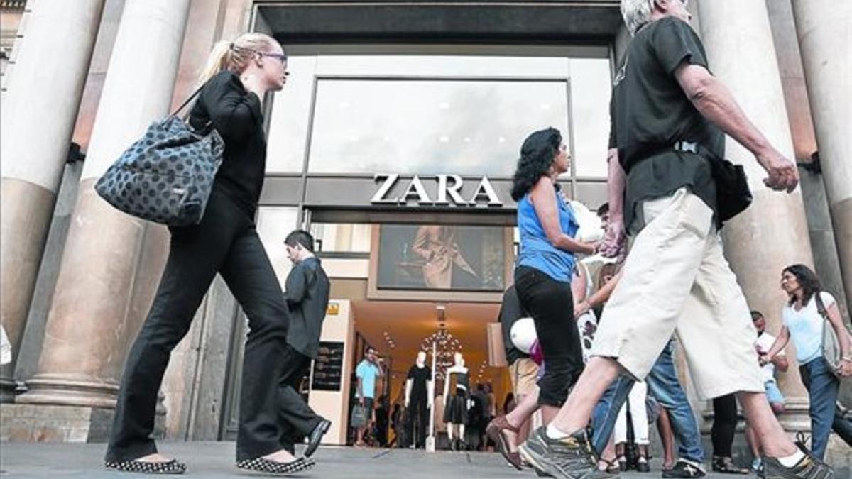 La tienda de Zara en el paseo de Gràcia de Barcelona.