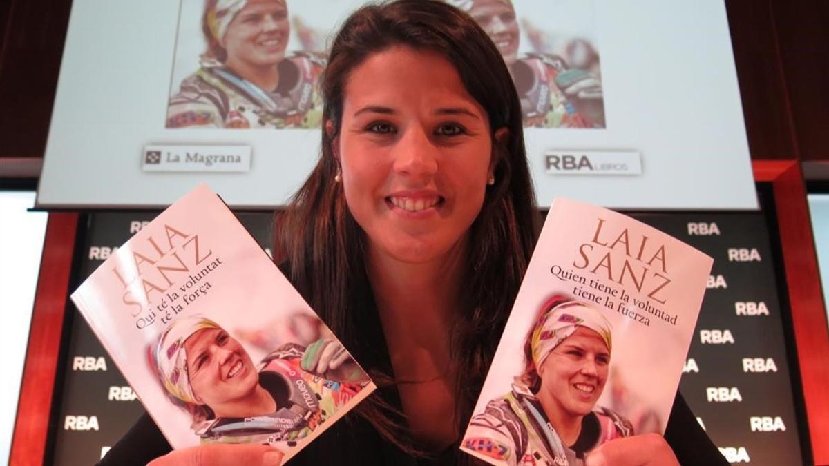 Laia Sanz, en la presentación de su libro