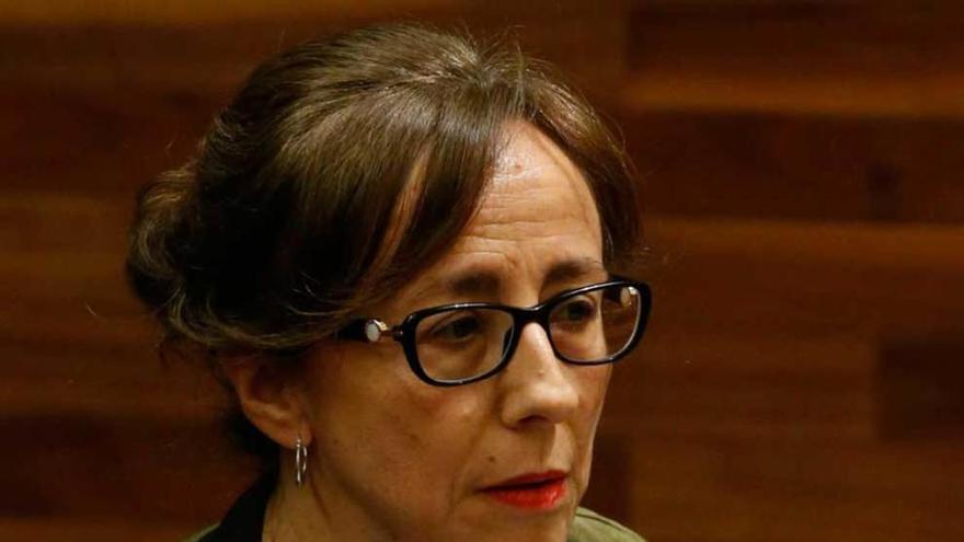 Belén Fernández, ayer, en la Junta.