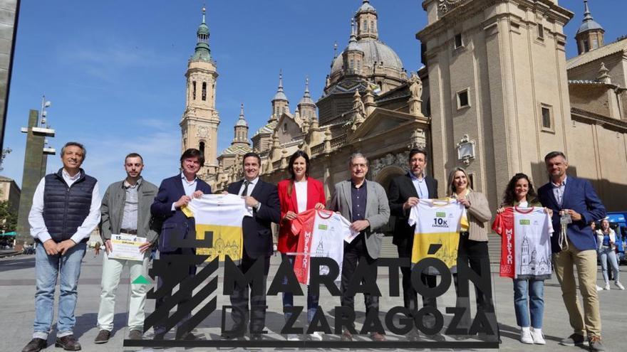 El maratón y la 10K reunirán a casi 6.000 atletas en Zaragoza el 16 de abril