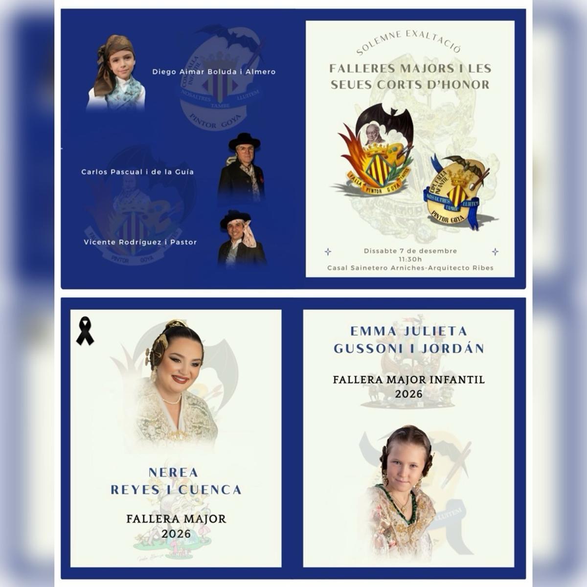 Nerea no ha dejado de aparecer en el programa de la Presentación de Pintor Goya