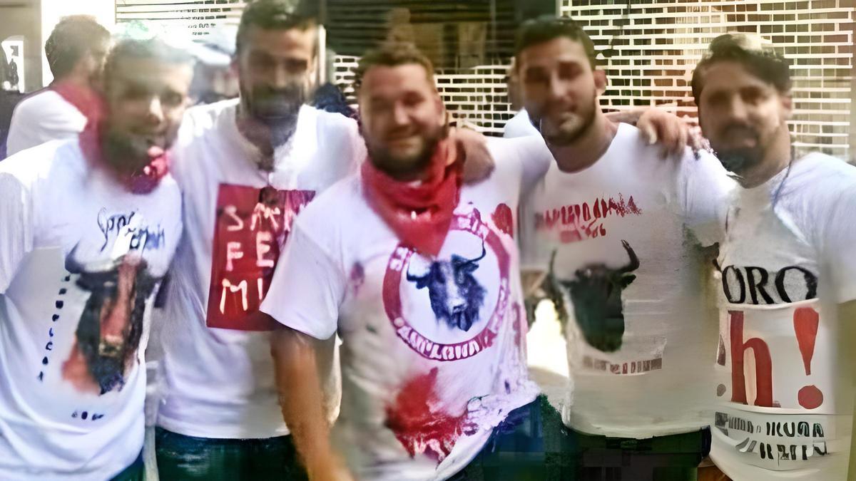 Los cinco integrantes de 'La Manada', condenados por agredir sexualmente a una joven en 2016 en Pamplona.