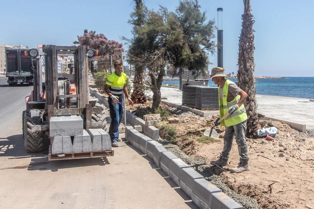 El aspecto de la renovación es similar a los paseos de Juan Aparicio y de la playa del Cura y ha costado un millón de euros