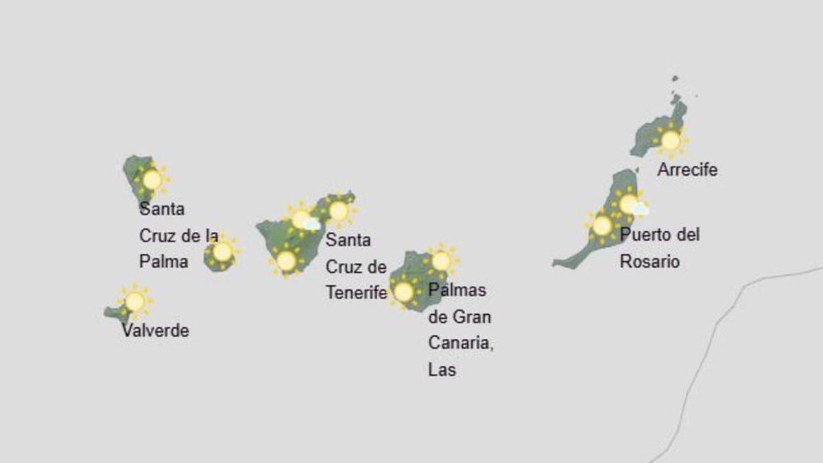 Previsión del tiempo en Canarias (del 2 al 8 de febrero)