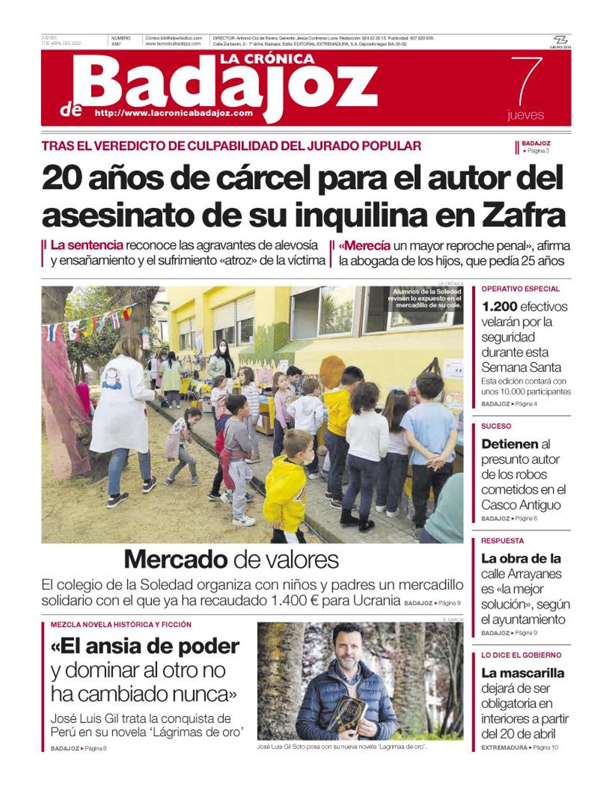 Consulta la portada correspondiente al día 7 de abril del 2022