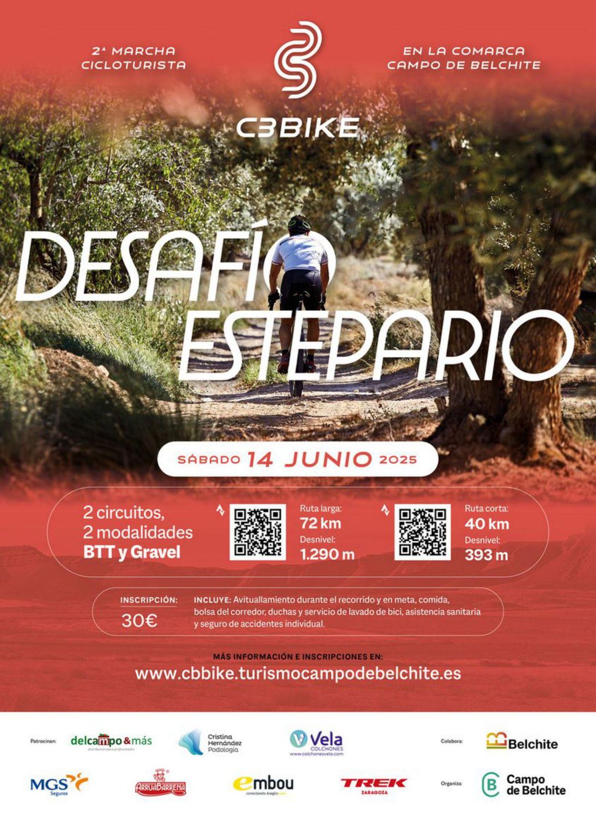 Vuelve el Desafío Estepario: 200 ciclistas recorrerán la estepa aragonesa