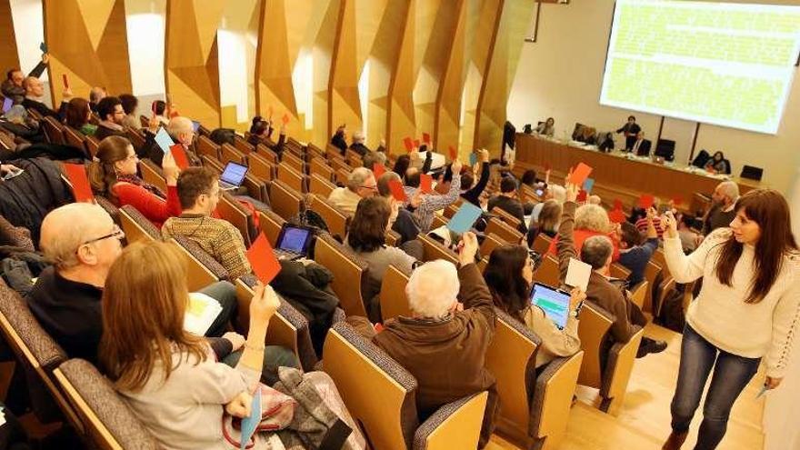 Claustro de la Universidade de Vigo, el pasado enero. // Marta G. Brea