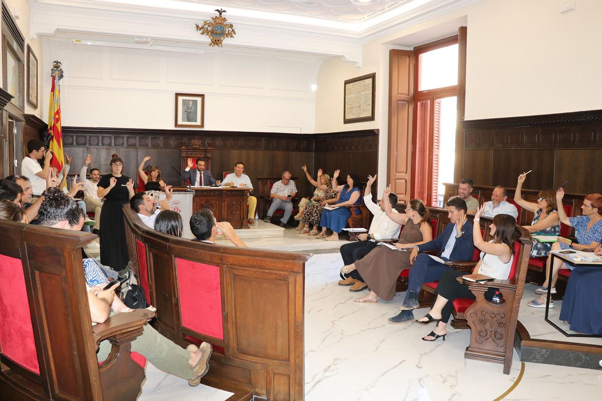 Pleno de julio en el Ayuntamineto de Sagunt.
