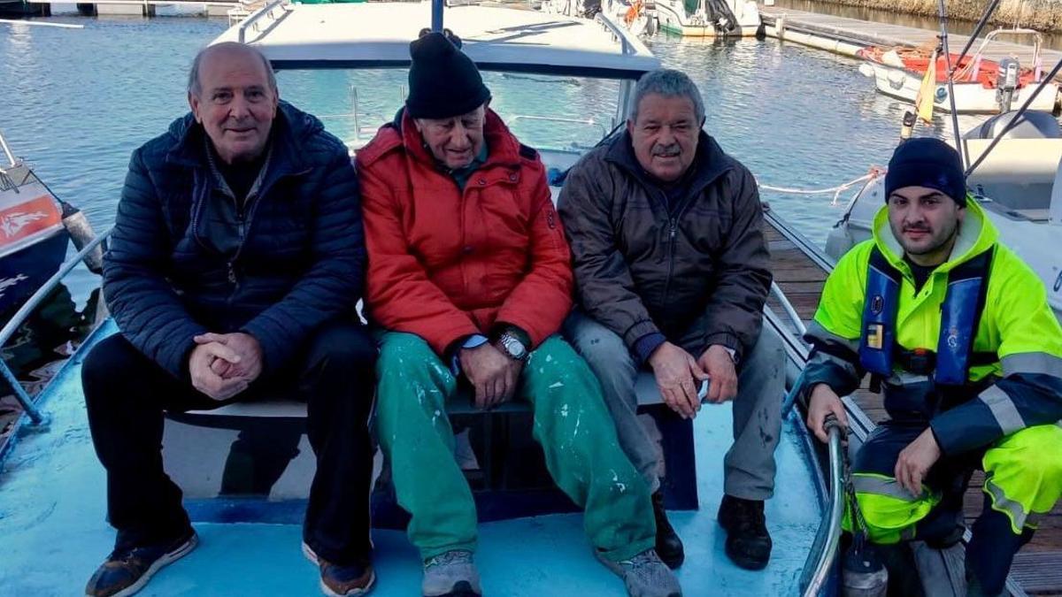 Los tripulantes rescatados.