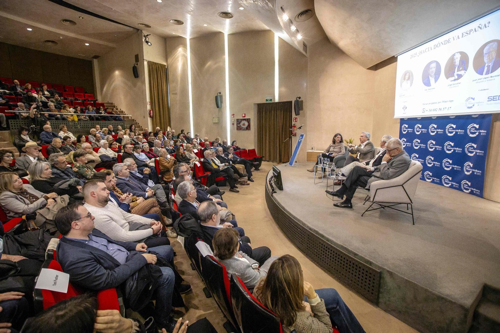 ¿Hacia dónde va España en 2025?: debate con Iñaki Gabilondo, Jorge Dezcallar y Juan José López Burniol en el Club Diario de Mallorca