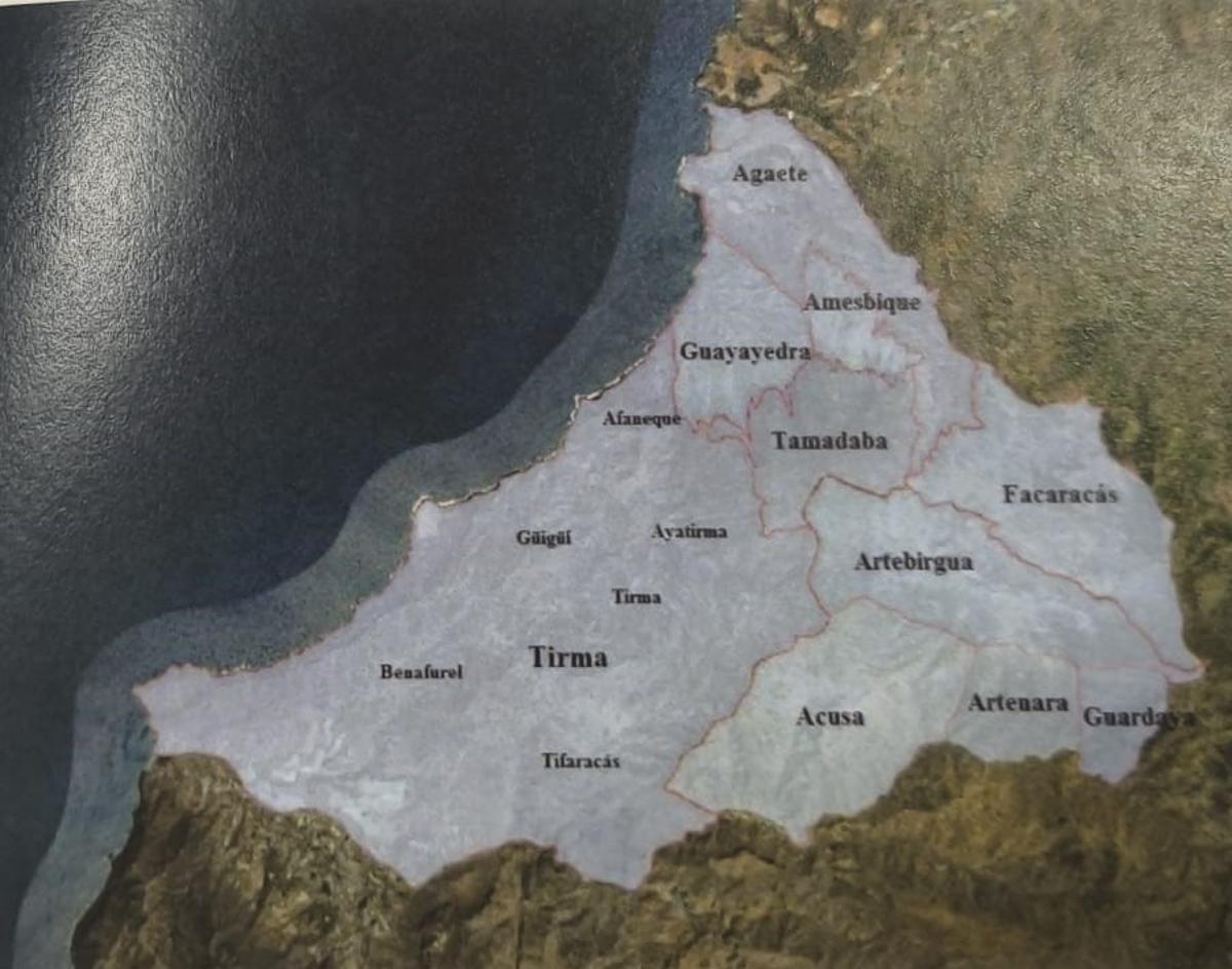 Terminos territoriales nativos del noroeste de Gran Canaria.