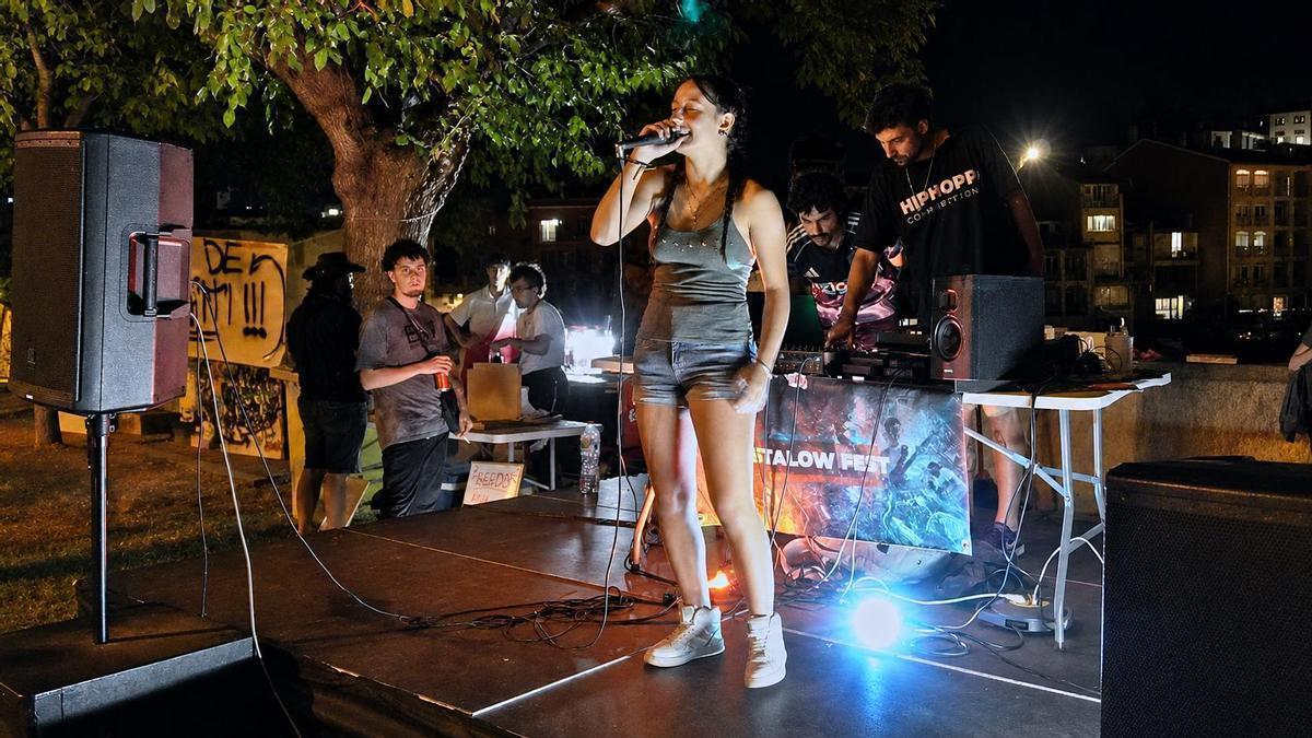 Noya, guanyadora de la primera batalla de concerts, dissabte al parc de la Seu