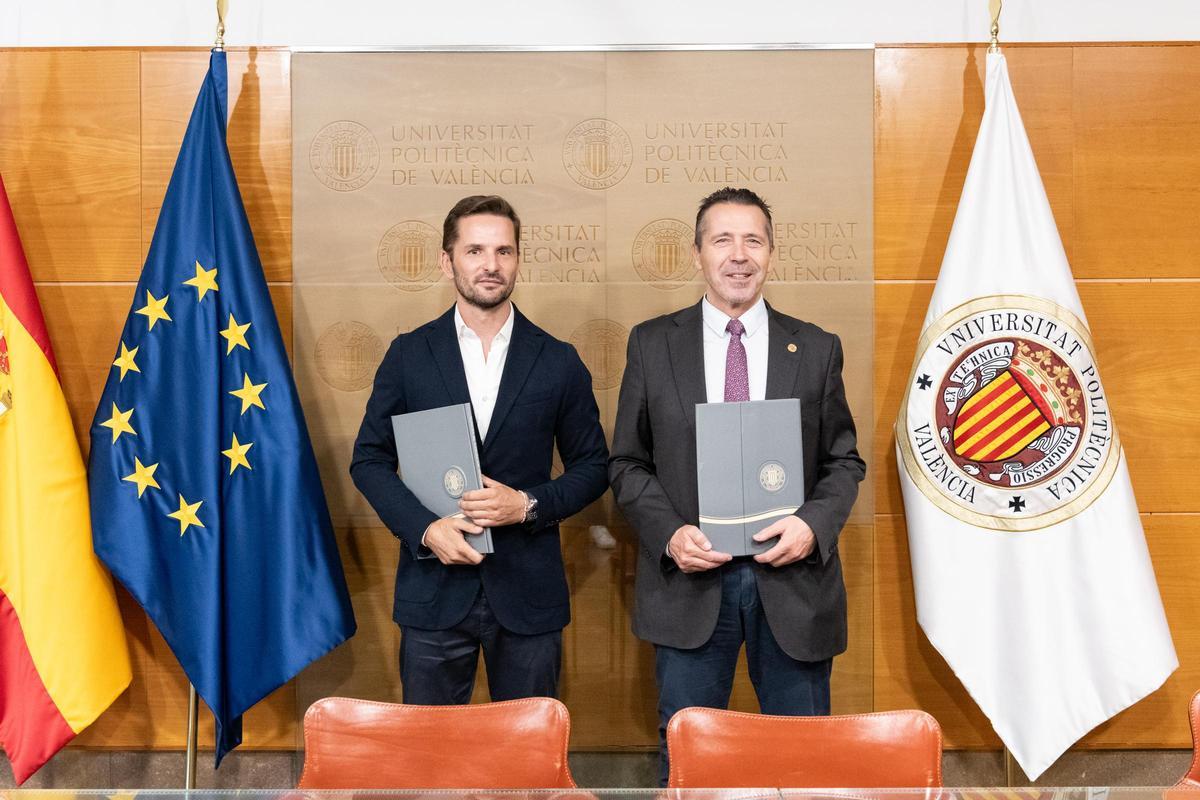 Manuel Marín, director general de ITERCON y José Esteban Capilla, rector de la UPV