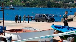 Los buzos de la Guardia Civil hallan el cadáver del pescador de Moaña