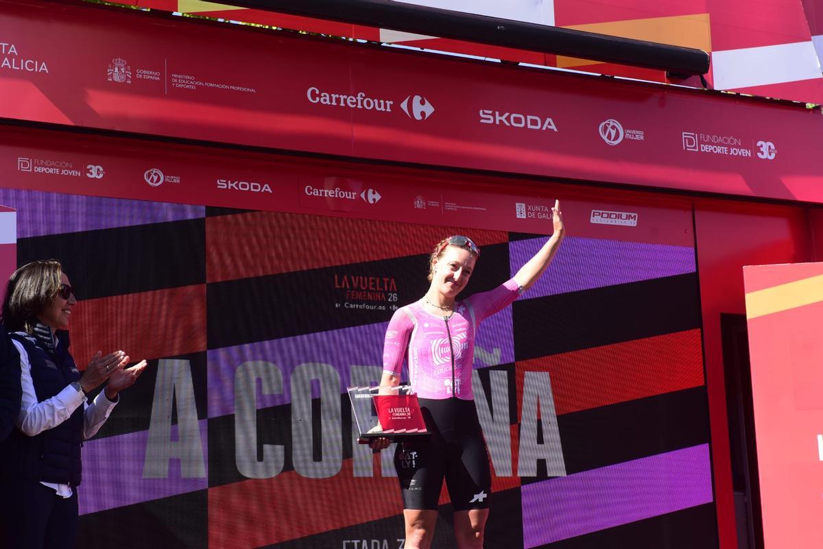 El litoral coruñés, escenario del final de la tercera etapa de La Vuelta Femenina.