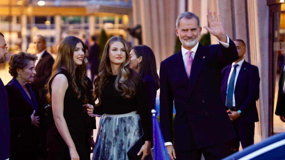 Así fue la llegada de la Familia Real al concierto de los Premios Princesa en el Auditorio