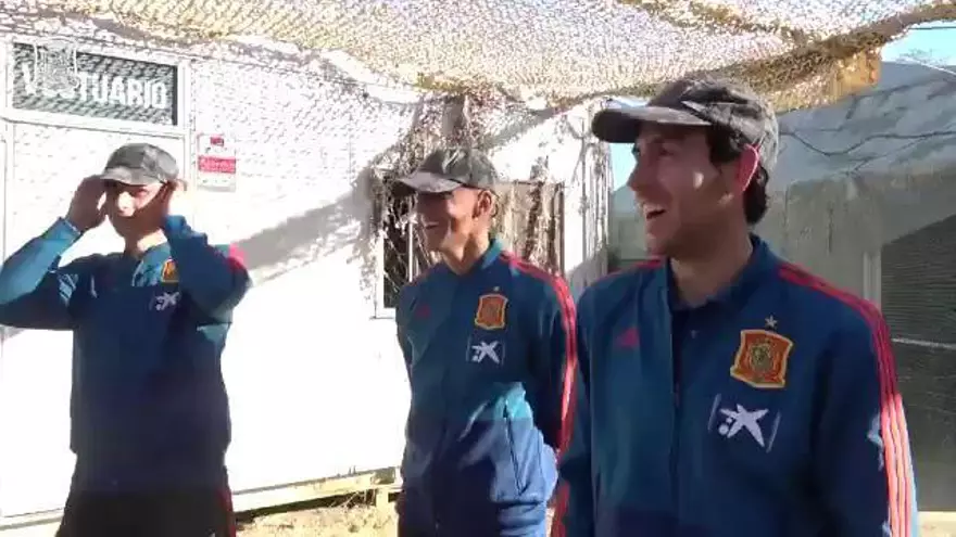 El ejército de Luis Enrique... en el paintball