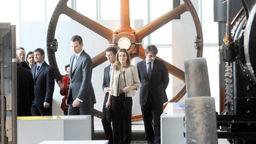 Los Príncipes inauguran en A Coruña el primer museo nacional en Galicia