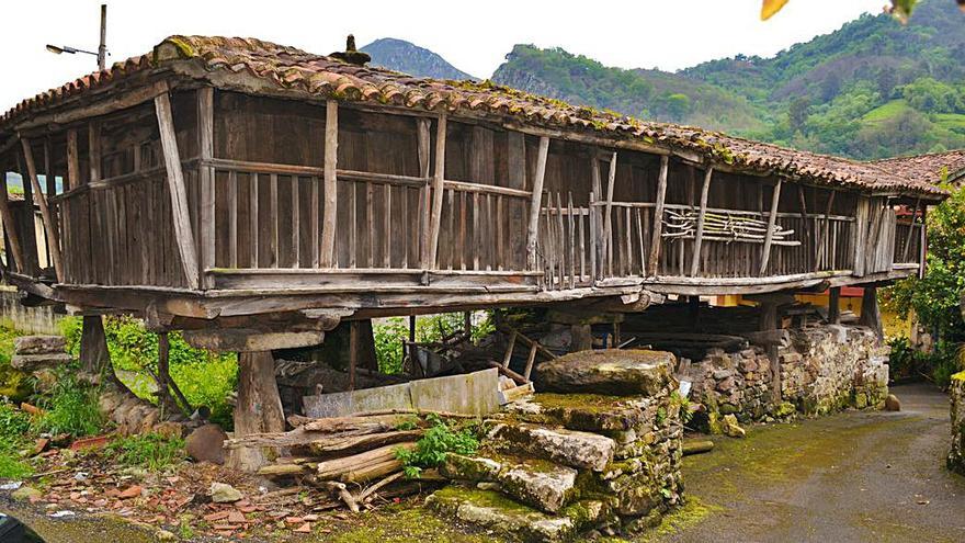 La panera del barrio de El Pedregal, en San Andrés de Trubia (Oviedo).