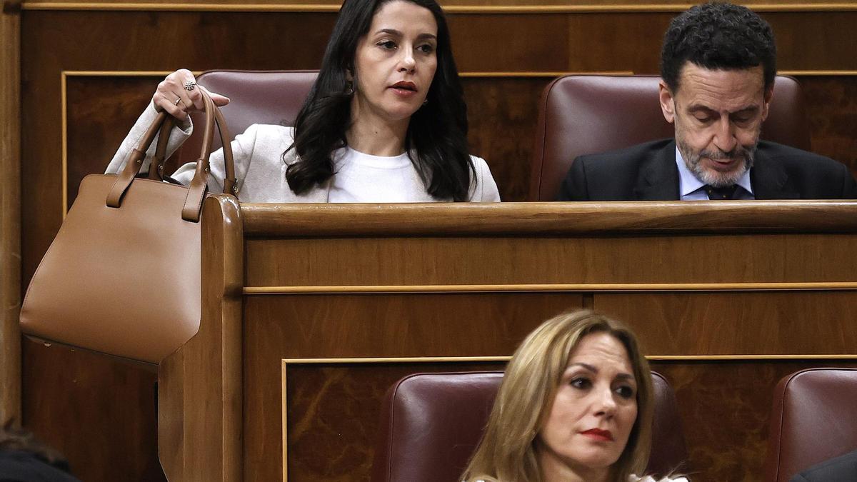 Arrimadas y Bal en el pleno del Congreso.