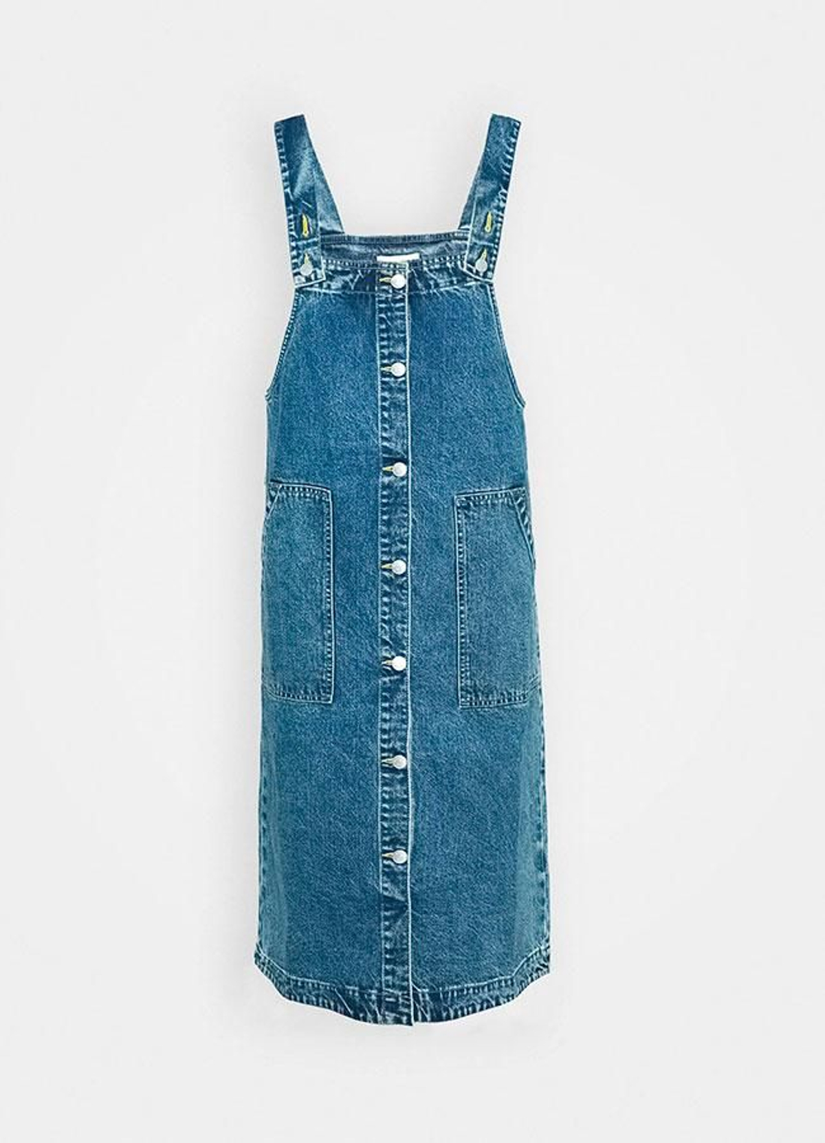 Vestido vaquero tipo peto de Monki