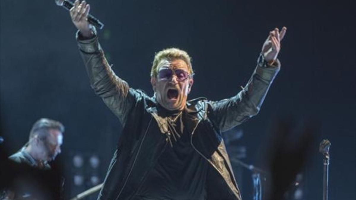 Bono, en un concierto del Palau Sant Jordi