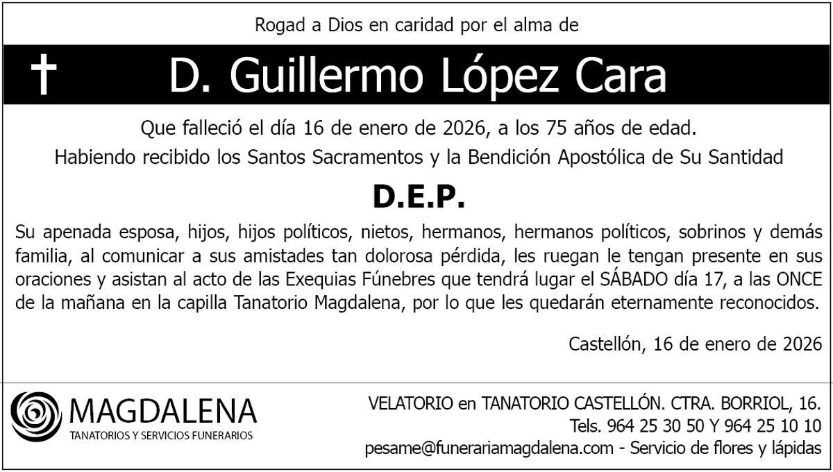 D. Guillermo López Cara