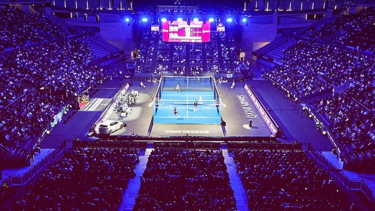 Aspecto del Palau Sant Jordi durante las semifinales de este sábado.