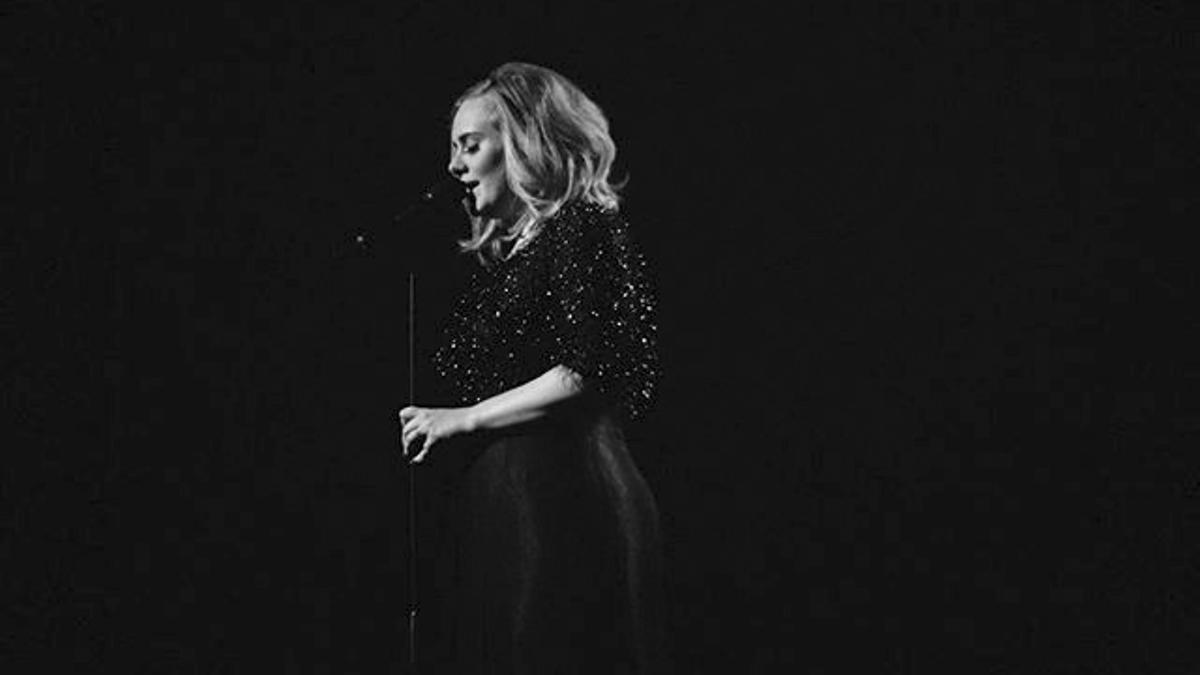 La cantante Adele en concierto