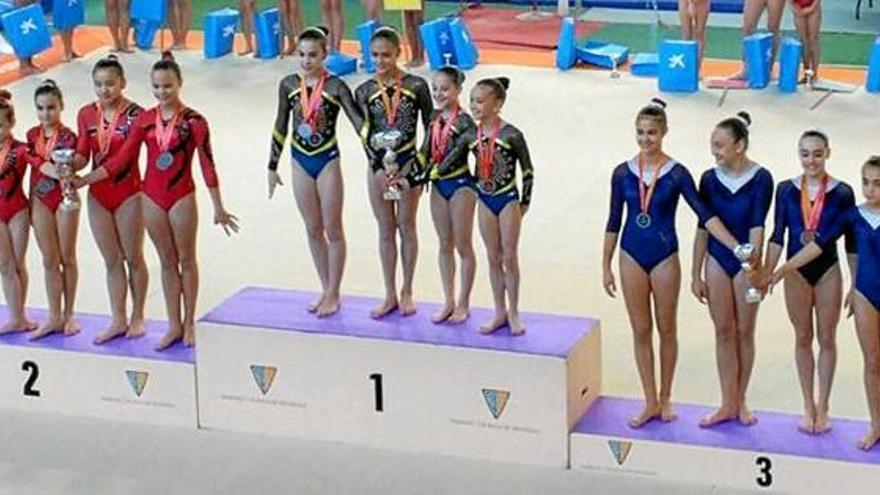 Les quatre gimnastes de l&#039;Egiba van acabar al lloc més alt del podi