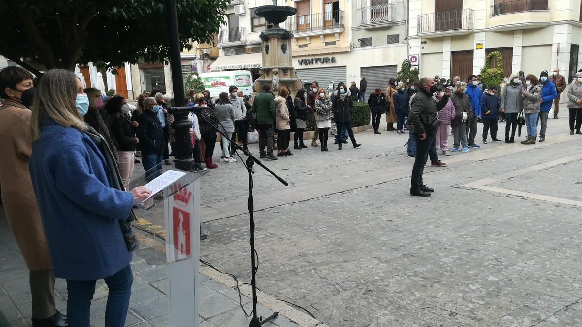 Lectura del manifiesto en Segorbe.