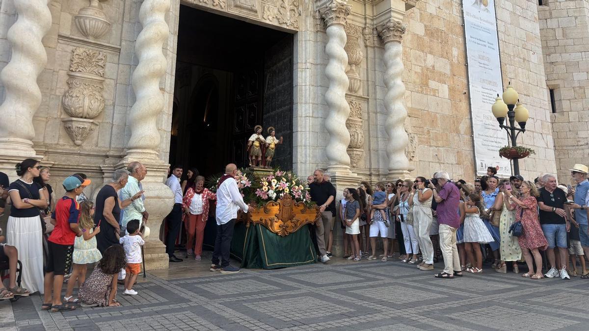 La ciudad festejó la programación dedicada a San Bartolomé y los Santos Abdón y Senén con la eucaristía matutina.