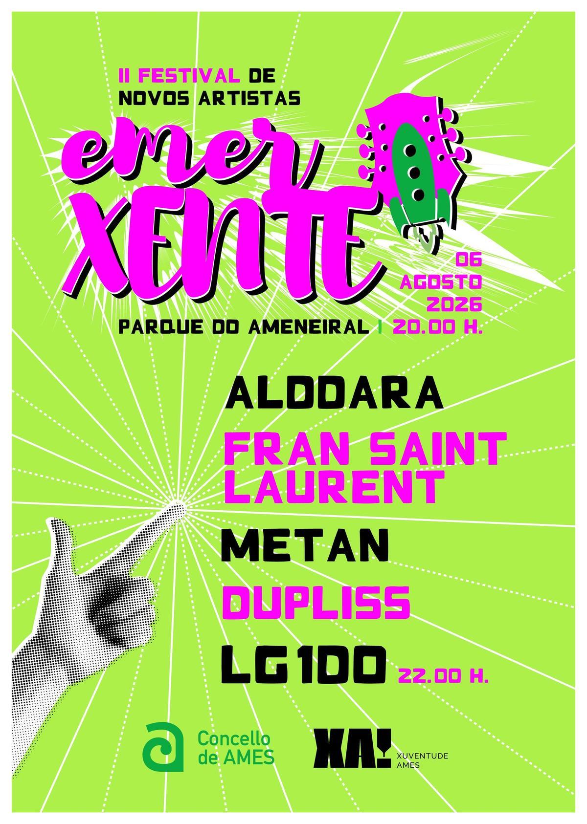 Cartel del Festival Emerxente 2026
