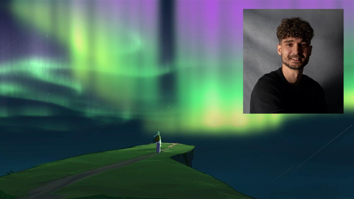 Detalle del videoclip para el grupo escocés «Tide Lines» que firma el avilesino Nacho Campa, en el recuadro