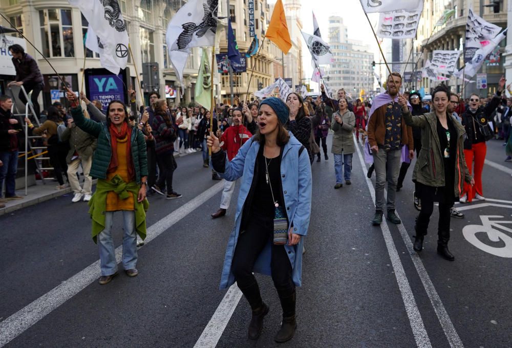 Protesta en Madrid contra el cambio climático